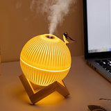 HULIANFU Ultrasonic Mini Air Humidifier 330ML  Essential Oil Diffuser For Home Car USB Fogger Mist Maker With LED Night Lamp