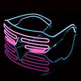HULIANFU LED Glasses Glowing Halloween Luminous Neon Christmas Party Bril Flashing Light new
