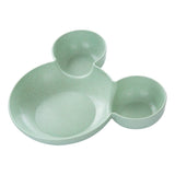 HULIANFU Kid Cartoon Mouse Mickey Bowl Dishes Lunch Box Kid Baby Children Infant Baby Rice Feeding Bowl Plastic Snack Plate Tableware