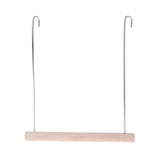 HULIANFU Natural Wooden Birds Perch Parrots Hanging Swing Cage Pendant Toys Stand Holder