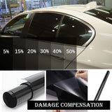 HULIANFU Width 40/50/60/70/80/90 cm Heat &amp; UV Block Professional Window Tint Auto Car UV Protector Glass Sticker Sun Shade Window Film