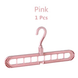 HULIANFU Magic 9-hole Support Circle Clothes Hanger Clothes Drying Rack Multifunction Plastic clothes rack Home Storage Hangers