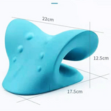 HULIANFU Neck Shoulder Stretcher Massage Pillow Relaxer Cervical Traction Device Massage Pillow for Pain Relief Cervical Spine Alignment