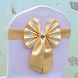 HULIANFU Royal Chair Sashes Set Flower Free Fasten Bowknot Celebration Adjustable Birthday Bow Cover Wedding-celebration Multi-color