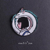 HULIANFU Van Gogh Patch Iron On Patches For Clothing Thermoadhesive Patches On Clothes Japan Anime/Fusible Patch Embroidery Sticker Badge