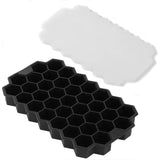 HULIANFU Perfect Ice Cube Silicone Cube Maker Form  Cake Pudding Chocolate Molds Easy to Remove Ice Trays Fade Resistant