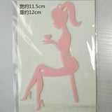 HULIANFU New High Heels Lady Happy Birthday Acrylic Cake Topper Wedding Girls Cake Toppers for 16 18 21 Birthday Party Cake Decorations