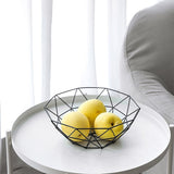 HULIANFU Kitchen Basket Container Bowl Metal Wire Basket Kitchen Drain Rack Fruit Vegetable Storage Holder Snack Tray Storage Bowl