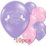 HULIANFU Pink Pony Horse Balloons Helium Unicorn Foil Balloon Kids Toys Wedding Birthday Baby Shower Animal Party Decoration Supplies
