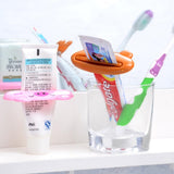 HULIANFU Simple Toothpaste Device Tube Dispenser Holder Multifunctional Plastic Facial Cleanser Squeezer Press For Bathroom Accessories