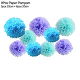 HULIANFU Little Mermaid Party Balloons 32inch Number Foil Balloon Kids Birthday Party Decoration Supplies Baby Shower Decor Helium Globos