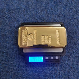 HULIANFU Suisse 1kg Gold Bullion Bar Swiss 1000g Pure Copper Inside 999 Fine Gold Plated Gold Bar Ingot Coins For Home Deco Movie Prop