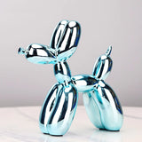 HULIANFU Nordic Resin Dog Crafts electroplating balloon dog sculpture home decorations modern living room desktop animal decor Ornament