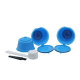 HULIANFU Reusable Coffee Capsule Filter Cup for Nescafe Dolce Gusto Refillable Caps Spoon Brush Filter Baskets Pod Soft Taste Sweet