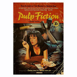 HULIANFU Movie Pulp Fiction Poster Retro Kraft Paper Poster Bar Room Decoration Painting Art Wall Sticker Picture