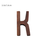 HULIANFU NEW Nordic Style Black Walnut Letter Decorative Letters Combination Wall Decoration DIY Letter Home Decoration Wooden Alphabet