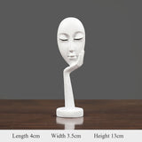 HULIANFU Thinker Statue Abstract Figure Sculpture Mini Character Statue Ornaments For Home Desktop Furnishings Home Decor Birthday Gift