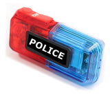 HULIANFU LED Red Blue Multifunction Clip  Flashing Warning Safety Shoulder Police Light  Build-In Battery 500M Invisable