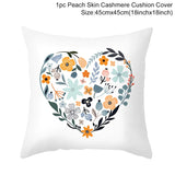 HULIANFU New Style Geometric Yellow Pillowcase Decorative Cushion For Sofa DIY Printed Pillow Chair Car Cushion Christmas Home Decoration