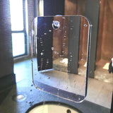 HULIANFU Unbreakable Portable Traveling Mirror Anti Fog Shower Mirror Bathroom Fogless Free Mirror Washroom For Man Shaving Mirror Travel
