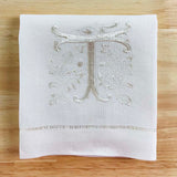 HULIANFU Letters Embroidery  Table Napkin  White Wedding Party Holiday  Decorative  Towel  Rectangular  Hand Towels