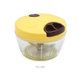 HULIANFU Kitchen Pulling Manual Food Rope Processor Shredder Vegetable Meat Garlic Onion Chopper Slicer Household Hand Mincer Tool