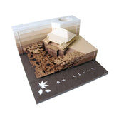 HULIANFU Omoshiroi Block 3D Memo Pads Novelty Famious Movie Building Harry Design New Year Christmas Gift