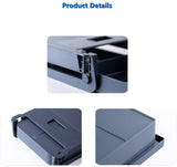 HULIANFU Under Desk Drawer Adhesive Storage Box For Office Pen Holder Hidden Sorting Box Kitchen Knife Fork Storage Tray Organizer