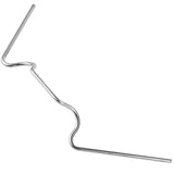 HULIANFU Promotion! 50Pcs Stainless Steel Greenhouse W Clips Spring Wire Glazing Glass Frame Fixing Clamp