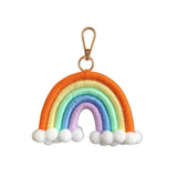 HULIANFU Macrame Rainbow Wall Hanging Decoration Boho Home Decor Party Supplies Baby Shower Dorm Kid Room Bead Tassels Ornaments
