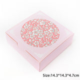 HULIANFU StoBag 5pcs Egg Yolk Crisp Cookie Baking Packing Box Donuts Chocolate Gift Clear Window Birthday Christmas Event &amp; Party Favors