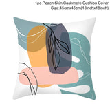 HULIANFU New Style Geometric Yellow Pillowcase Decorative Cushion For Sofa DIY Printed Pillow Chair Car Cushion Christmas Home Decoration