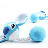 HULIANFU Plush Cartoon Cute Puppy Dog Rope Knot Toy Pet Dog Chew Squeak Toys for Small Dogs Teeth Grinding Pet Products Dog Accessories