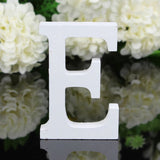 HULIANFU White Wood Letter Alphabet DIY Personalised Name Design Art Crafts Free Standing Xmas Birthday Wedding Party Home Decoration