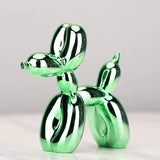 HULIANFU Nordic Resin Dog Crafts electroplating balloon dog sculpture home decorations modern living room desktop animal decor Ornament
