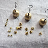 HULIANFU 2023 5Pcs Christmas Metal Small Bell Tree Pendant Decoration Xmas Party Wind Chimes DIY Material Crafts Accessories