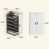 HULIANFU Kitchen Preparation Plate Organizer 6-Layer Cooking Dishes Tray Multi-Functional Wall Mount Racks Kitchen Organizer and Storage