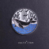 HULIANFU Van Gogh Patch Iron On Patches For Clothing Thermoadhesive Patches On Clothes Japan Anime/Fusible Patch Embroidery Sticker Badge