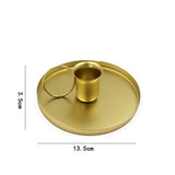 HULIANFU Retro Metal Candlestick Candle Holders Modern Home Decoration Glamorous Chic Wedding Table Decoration Desktop Accessories