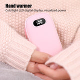 HULIANFU Portable USB Heater Rechargeable Electric Hand Warmer In Winter Double-Sided Heating Mini Mobile Power Supply Handwarmer 2 In 1
