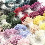 HULIANFU 2023 Lucia Crafts 144/420/600/1000pcs /Lot  Flowers Stamen 2mm  DIY Artificial Flowers  Wreath For Wedding Party Home Decor  D0401