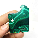 HULIANFU Natural Rock Zambian Malachite Rough Stone Specimen Home Spirit Decoration Life Crystal Gift Anti-decay and Negative Energy