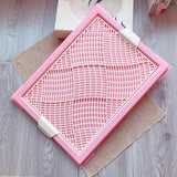 HULIANFU Training Pads Toilet for Puppies and Small Pets Square Pet Training Toilet with Tray for Small Dogs Potty Pet Supplies