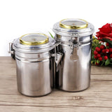 HULIANFU MUXIANG Tobacco Humidor Humidifier Cigar Humidor Jar Tobacco Pipes Smoking Accessories Humidor Box Travel Stainless Steel Gift