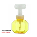 HULIANFU Soap Bottle Foaming Lotions Refillable Bottle Flower Pump Head Soap Shampoo Cosmetic Empty Bottle 250ML