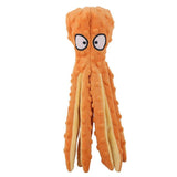 HULIANFU Pet Dog Plush Toy Squeaker Chew Animal Toy Octopus Skin Shell Bite Resistant Plush Toy Funny Durability Molar Toy Pets Supplies
