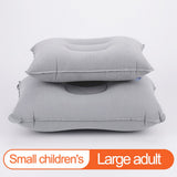 HULIANFU Ultralight Inflatable Air Pillow PVC Nylon Sleep Pillow Outdoor Camping Cushion Travel Car Backrest Airplane Head Rest Support