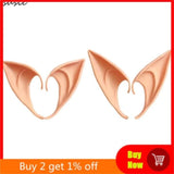 HULIANFU Party Decoration Latex Ears Fairy Cosplay Costume Accessories Angel Elven Elf Ears Photo Props Adult Kids Toys Halloween Supply