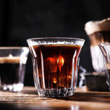 HULIANFU Nordic Espresso Coffee Glass European Cappuccino Cold Latte Latte Concentrated Cup American Ice Dirty Coffee Cup for Kitchen