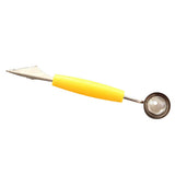 HULIANFU Kitchen Accessories Dual-head Stainless Steel Carving Knife Fruit Watermelon Ice Cream Baller Scoop Stacks Spoon Home gadgets